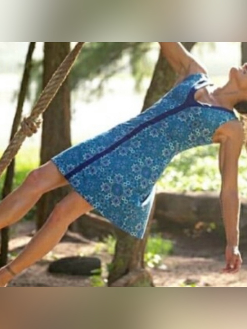 Title Nine Hillary dress in “medieval blue”